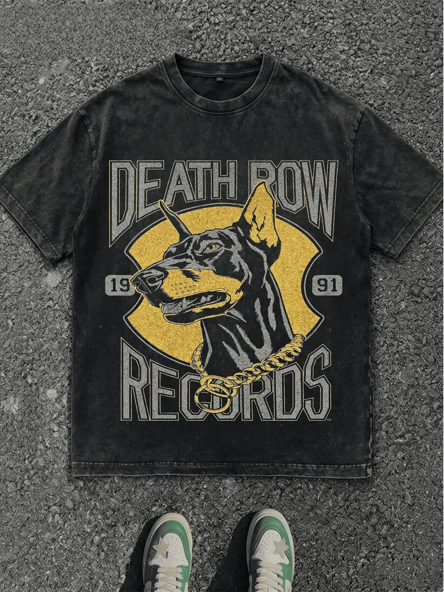Plus Size Vintage Wash 100% Cotton Crew Neck T-Shirt, Triple Skull Winged Cross Graphic, Gothic Dark Streetwear Casual Daily Wear Unisex