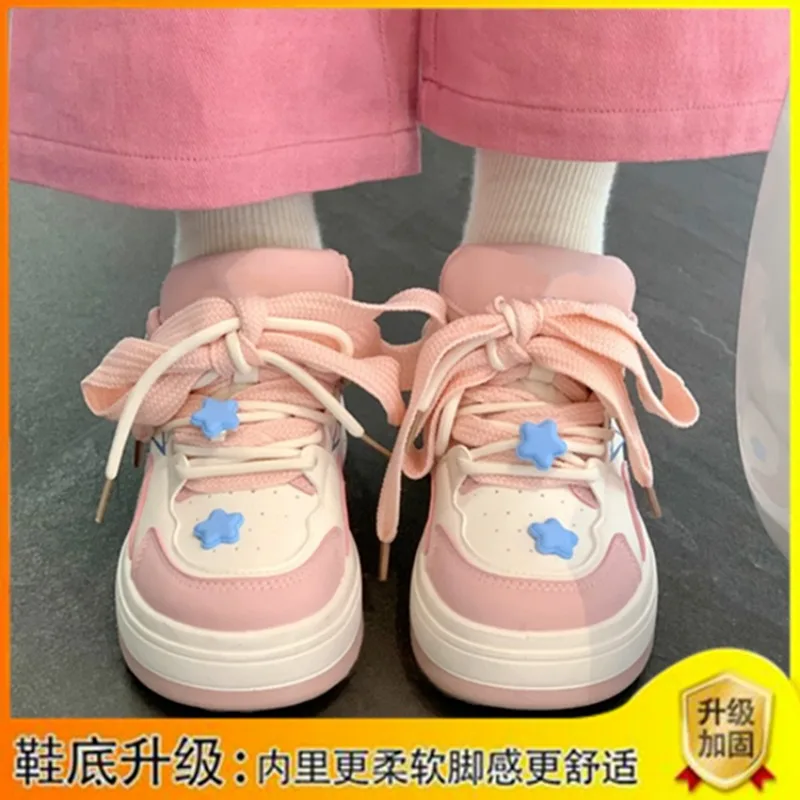 Kawaii Platform Sports Shoes Women's Sneakers Tennis Female Casual Flats Spring Summer Vintage Vulcanize Cute Lolita Korean