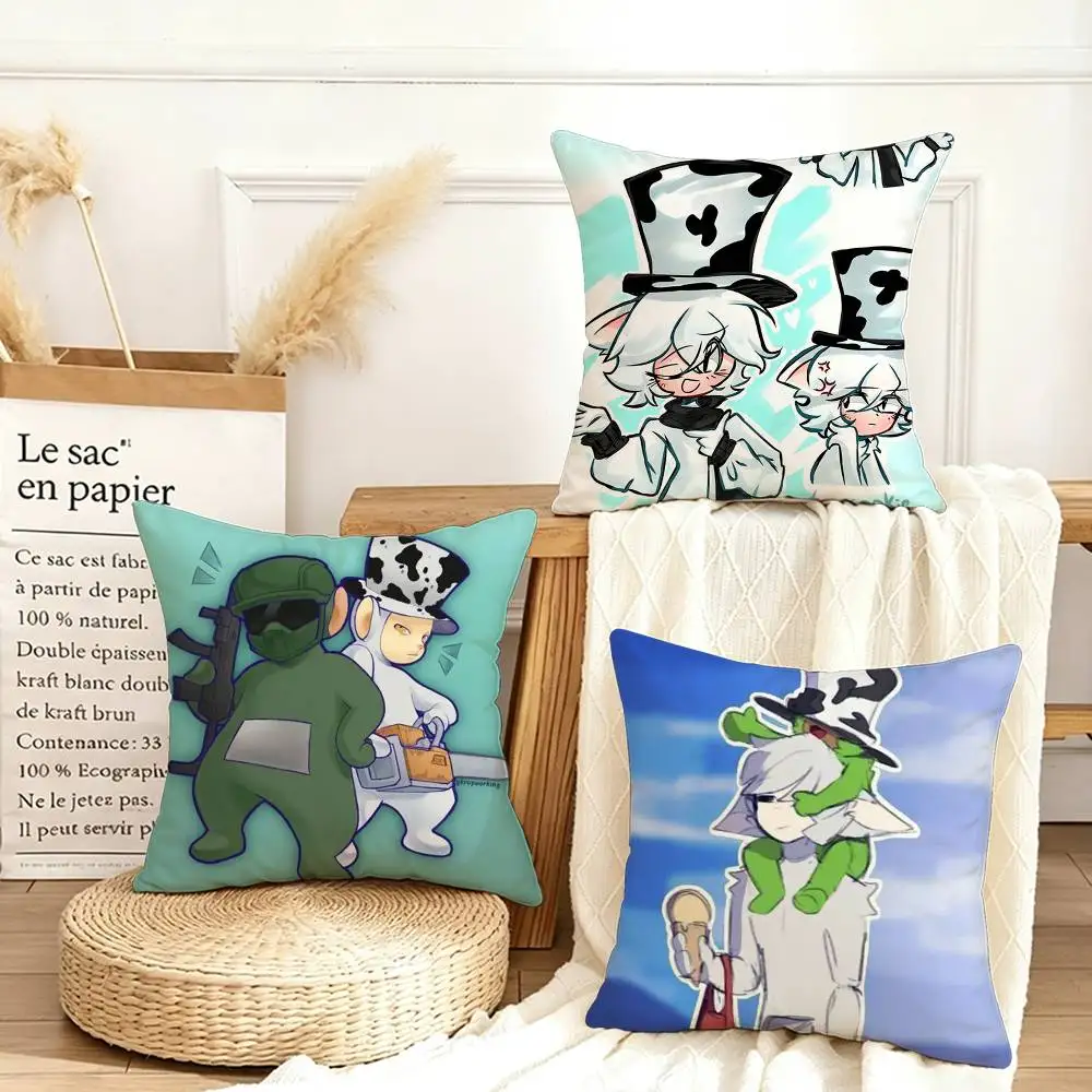 S-Slendytubbies 3 G-Guardian Various Sizes Square Pillow Case For Car Home Bedchamber Decor