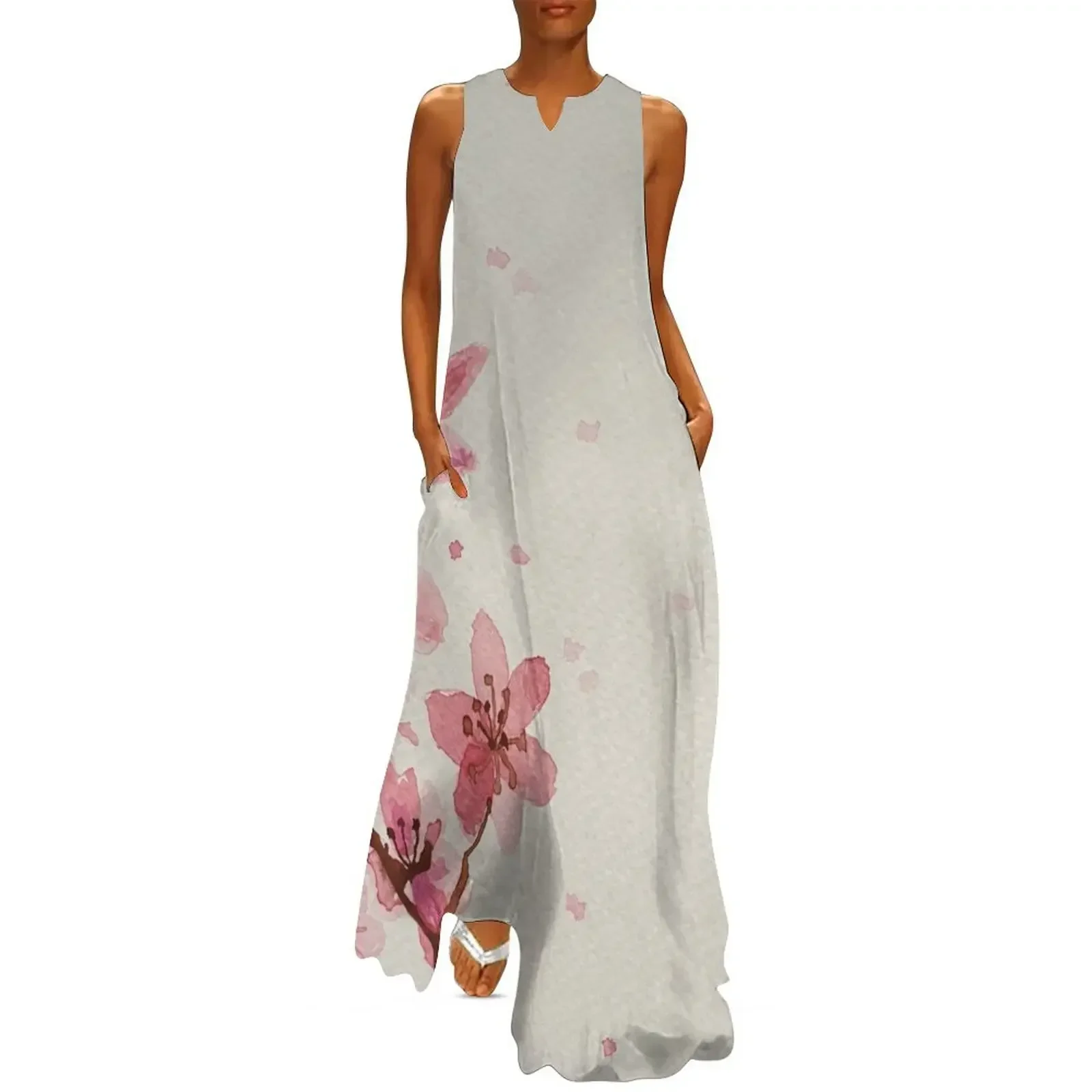 

Japanese Cherry Blossoms Large Long Dress summer women's dress 2025 birthday dress Woman fashion prom dresses 2025