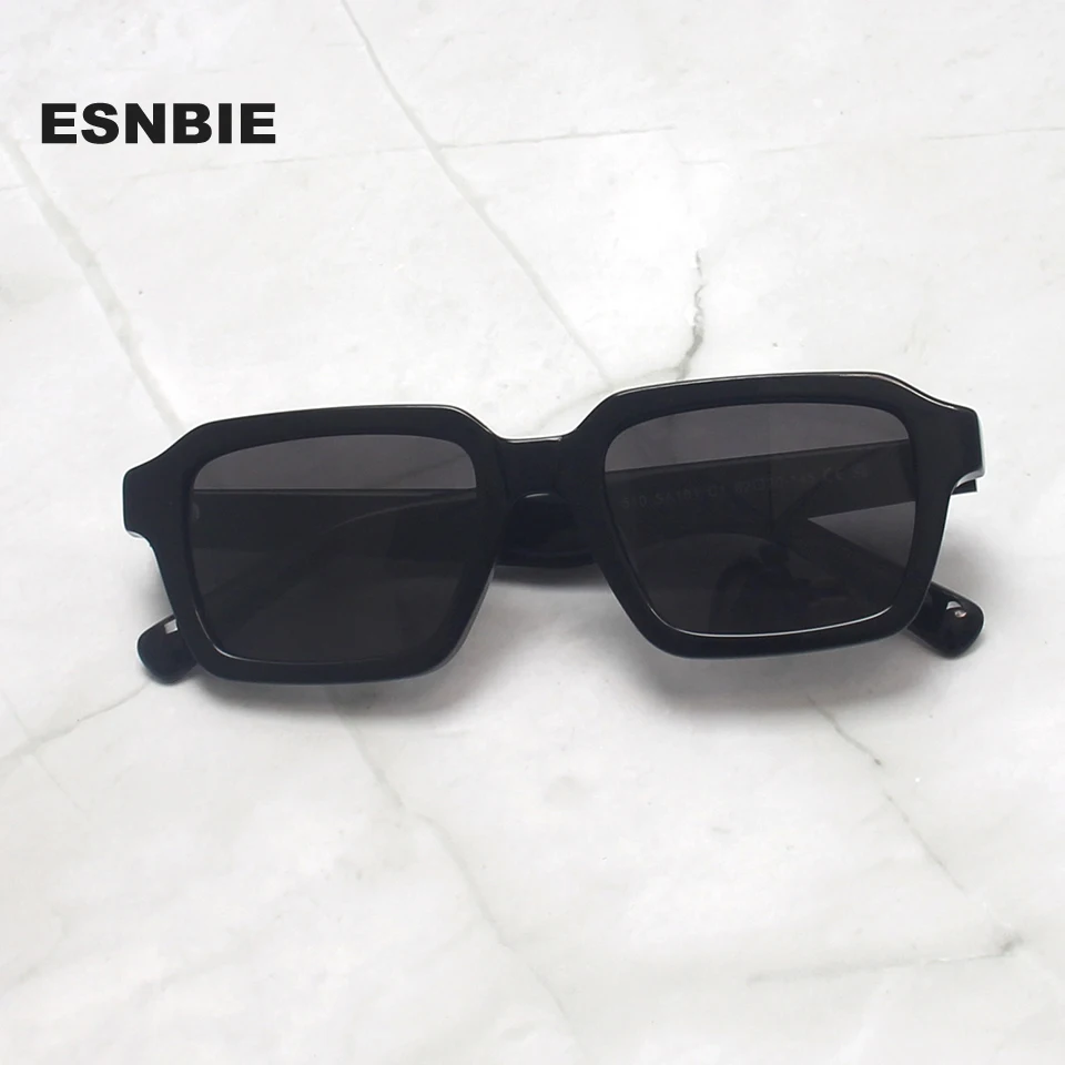 

Chunky Polarized Sunglasses Square For Men Uv400 Rectangular Frame Hand-Crafted Acetate Sun Glasses For Men Lentes De Sol Hombre