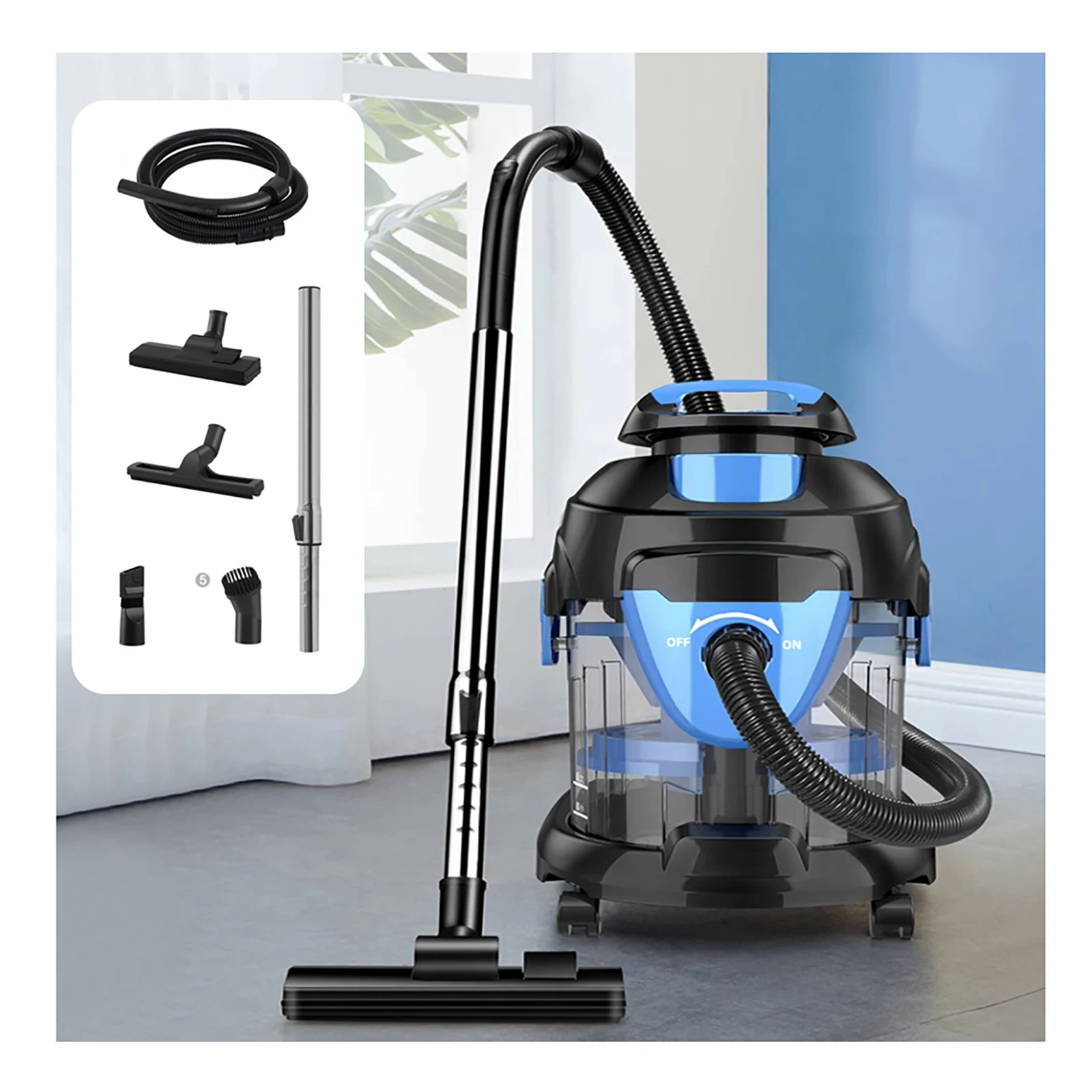 

2025Multifunction 15L Commercial Vacuum Cleaner Wet and Dry Home Use 3 in 1 Water Filter Canister Vacuum Cleaners