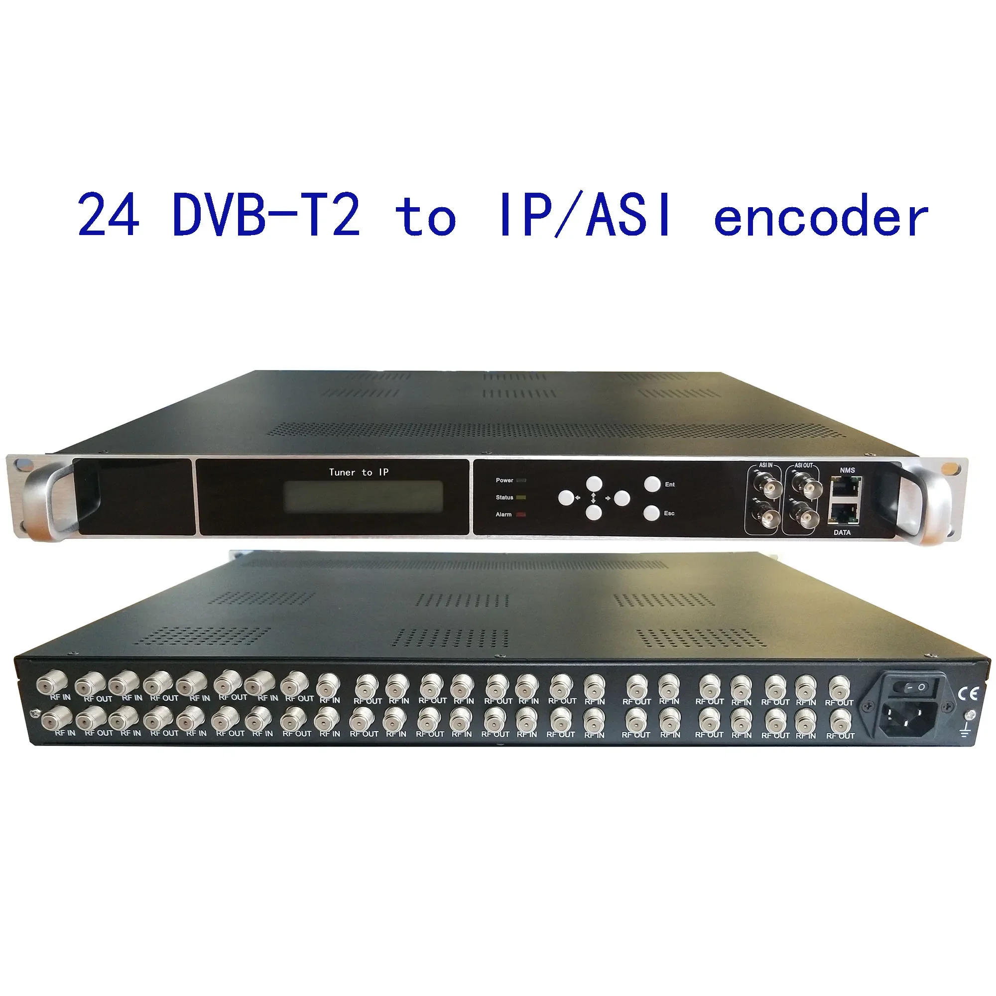 

24 DVB-T2 to IP/ASI encoder, DVB-T2 to 8 carriers of RF modulator, digital CATV encoder