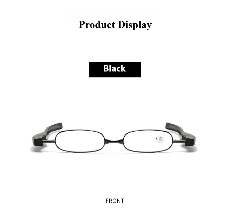 360 Grad drehbare Lesebrille mit faltbarer und tragbarer, ultraleichter Lesebrille für Menschen mittleren Alters und ältere Menschen – Detail 8