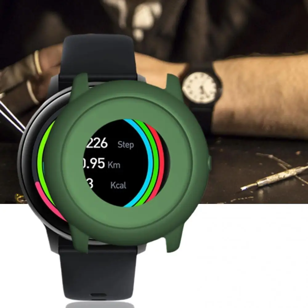حافظة من السيليكون لـ IMILAB KW66 47mm غطاء ملحقات الساعة الذكية للأغراض العامة KW66