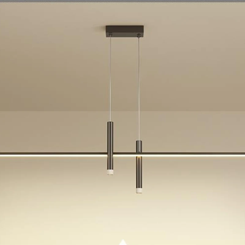 الشمال الحد الأدنى مطعم الثريا طاولة طعام حديثة غرفة الطعام بار الإضاءة الإبداعية تصميم شخصي قلادة الخفيفة