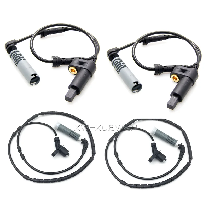 4pcs ABS Wheel Speed Sensor 34521164651 34521164652 For BMW E46 330Ci M54306S3