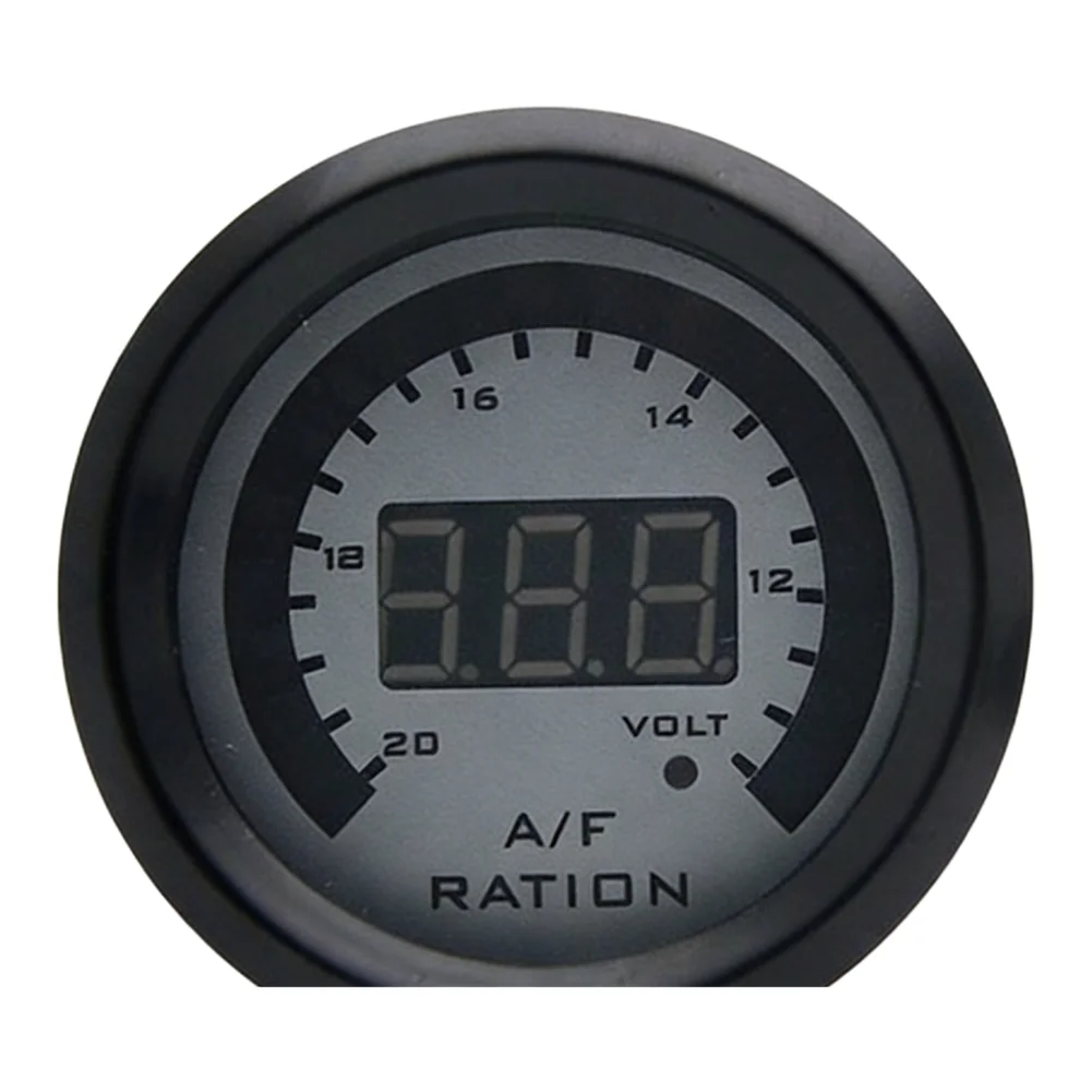 Car Air-fuel Ratio Table ABS With Oxygen Sensor LED Display With 20 Blue LED Blue Light Air-Fuel Ratio Gauge 12V Interior Parts