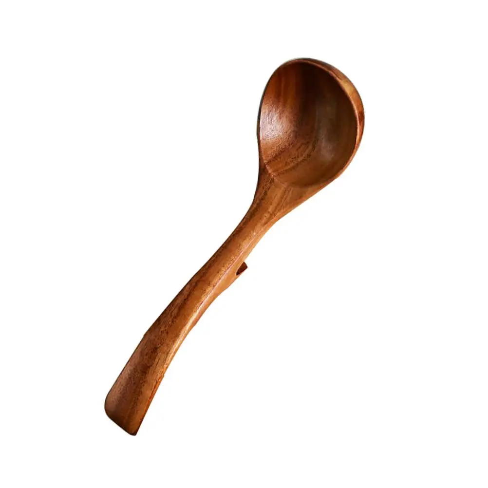 

Large Acacia Wooden Spoon Non Scratch Soup Ladle Hot Pot Stirrer Porridge Serving Paddle Wall Decor Craft Home Gift Mothers Day