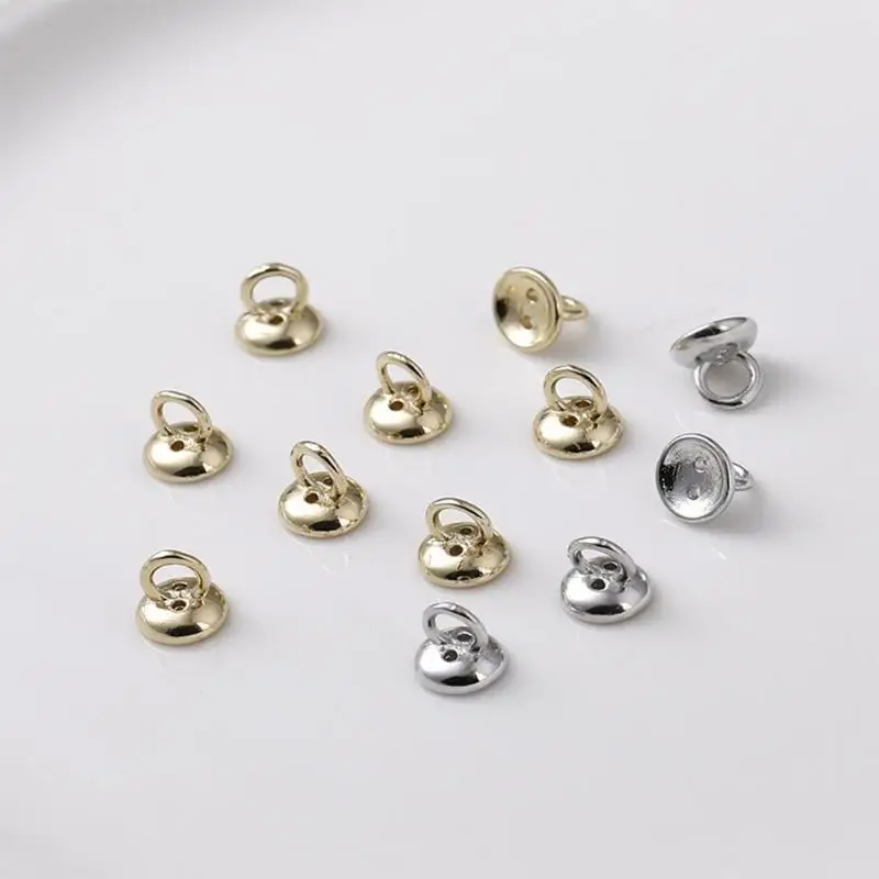 

9HJK Pearls Bracelet Ends Connector Pearls End Clasp for Jewelry Making Crafters
