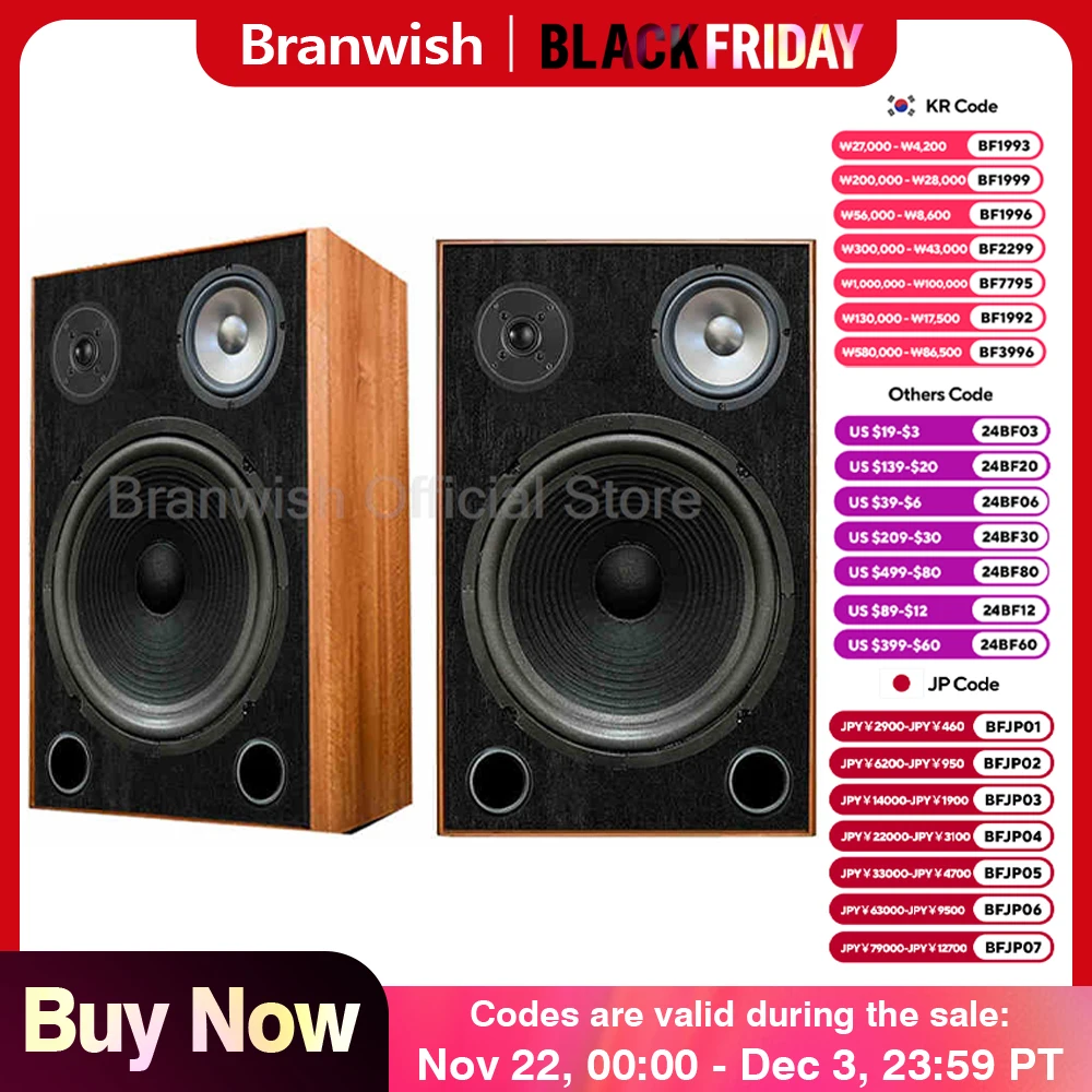 15 Inch 150W HiFi Passive Speaker 3-way Frequency Fever Wooden Floor Standing Speakers Surround Home Theater Sound Box 1 Pair