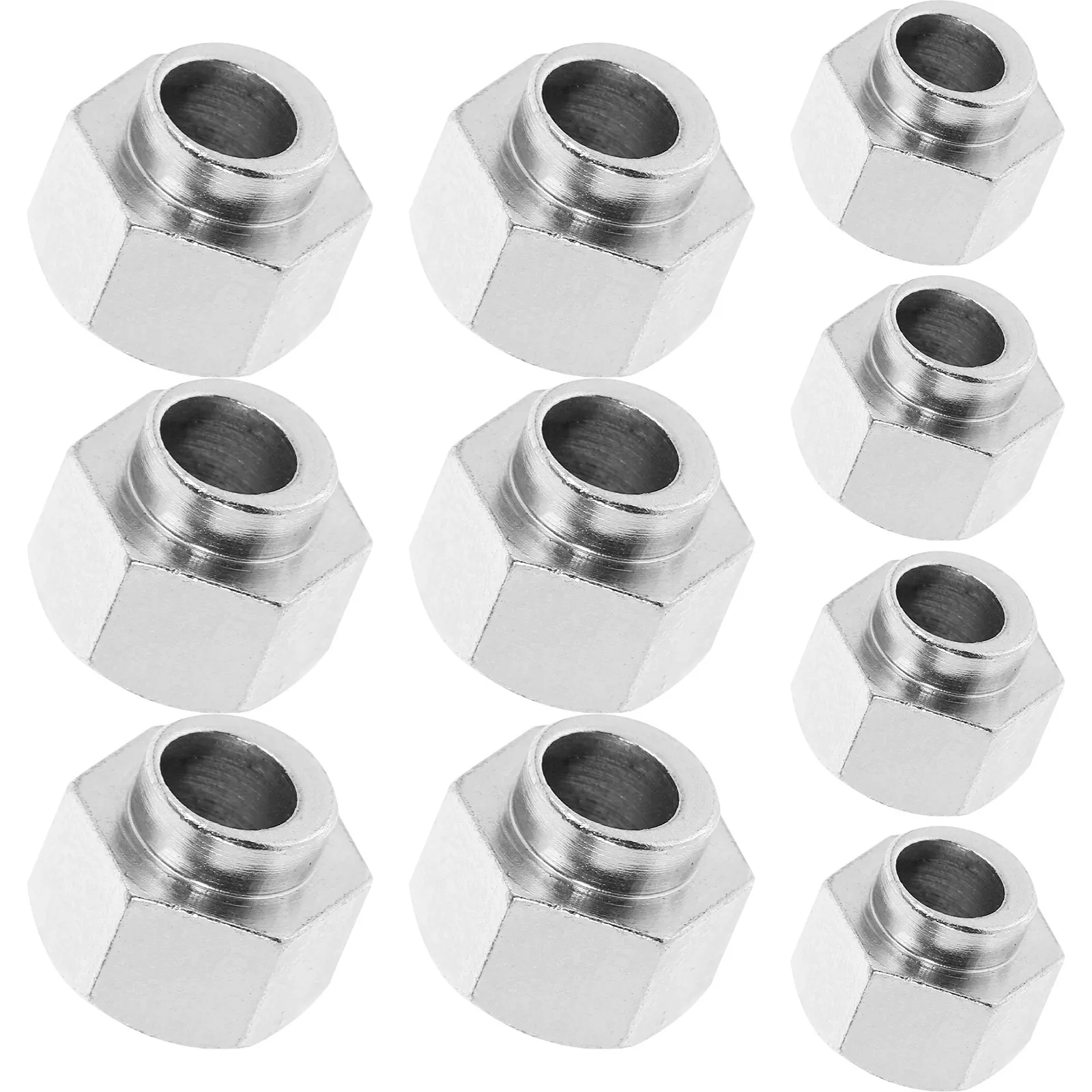 

10Pcs Carbon Steel 3D Printer Nut Hexagonal Eccentric Hole Design Rust Resistant Leveling Nut Set Printer Replacement Parts