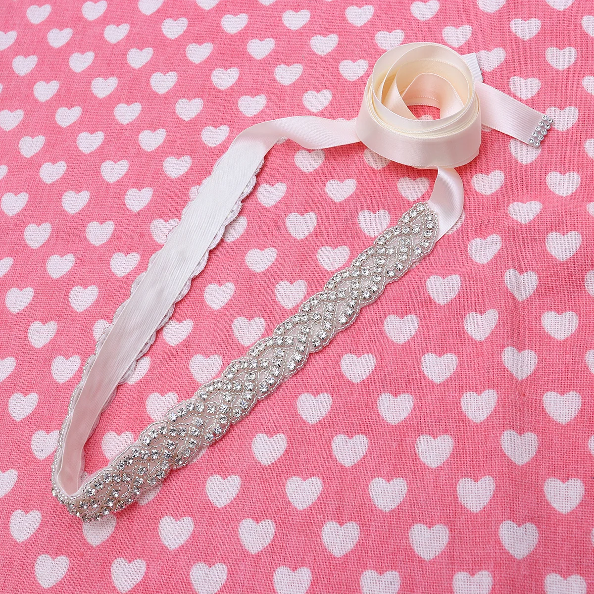 أنيقة البيج الزفاف حجر الراين كريستال فستان الزفاف حزام اللؤلؤ حجر الراين ديكور للعروس حزب المناسبات الرسمية