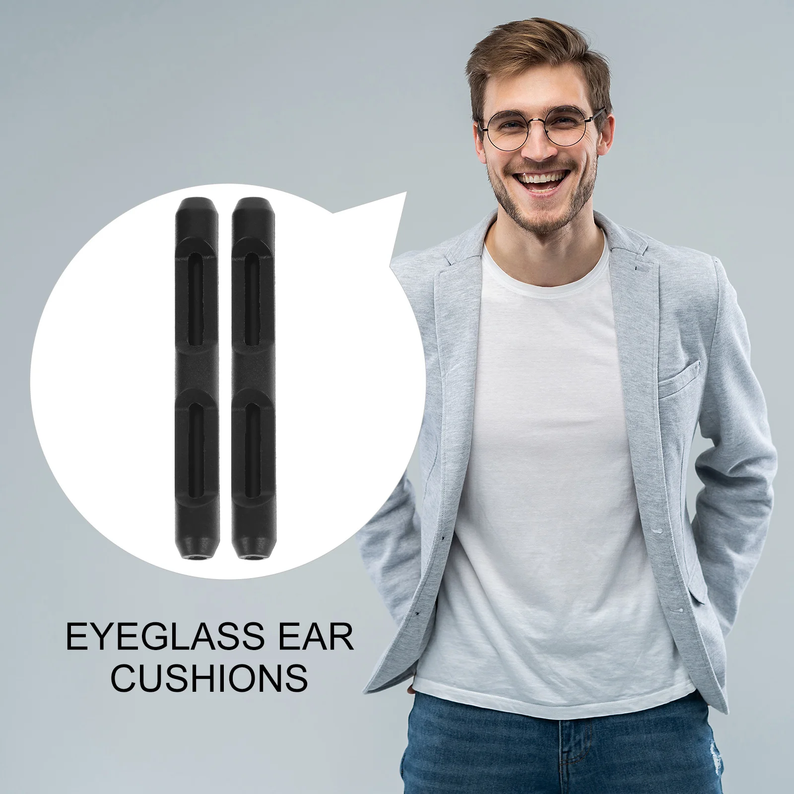 

Eyeglass Ear Cushions Anti Slip Silicone Temple Tips For Glasses Daily Wear Outdoor Sports Yoga Running Cycling Eyeglass