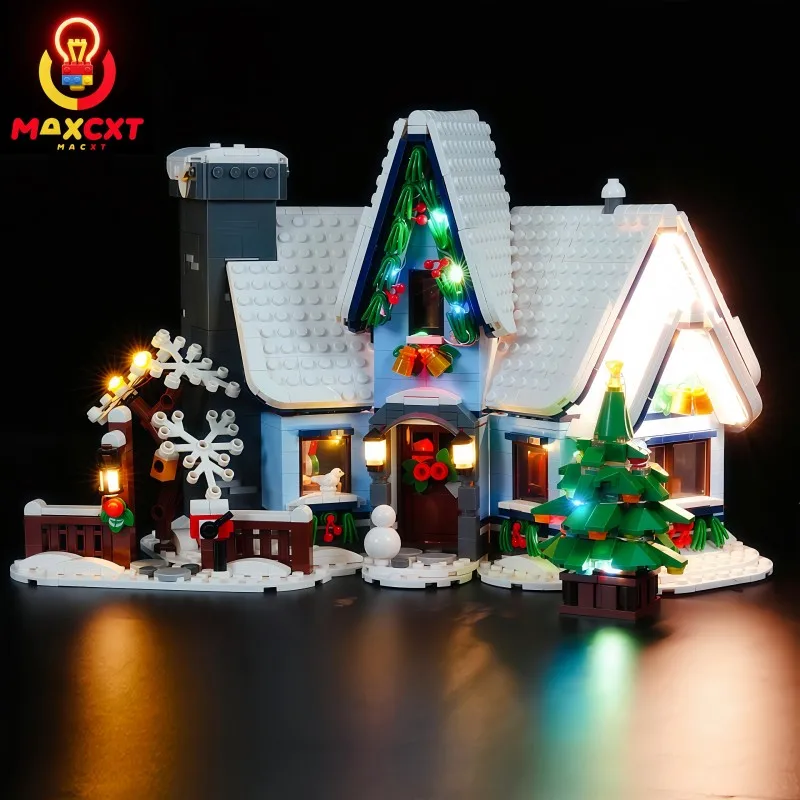 MAXCXT LED Light For LEGO 10293 Santa’s Visit Christmas Children's Gifts DIY Decorative Lamp Not Include Lego Building Blocks