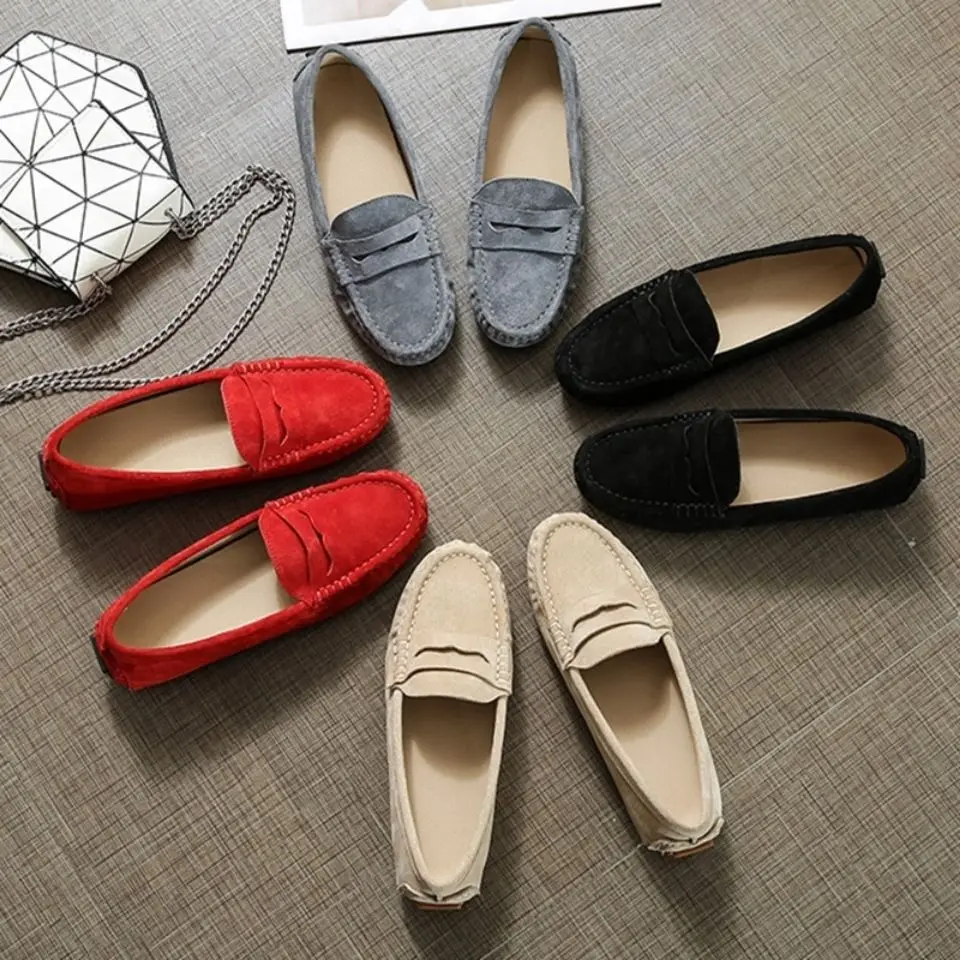 In 2022, Chinese Brand High-Quality Women Shoes Real Enuine Leather Loafers Shoes And Fashionable And Comfortable Shoes