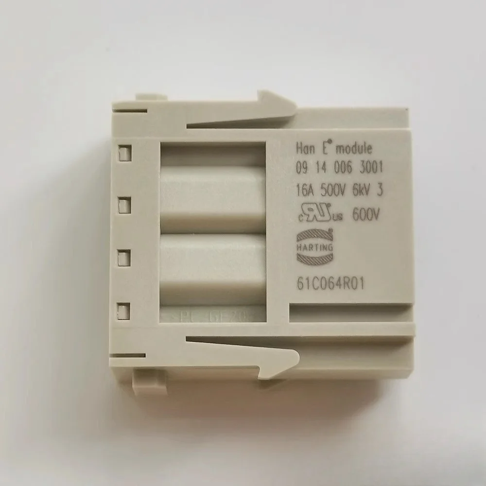 Harting Nuovo connettore originale originale 09140063001     Connettori di alimentazione per carichi pesanti Modulo maschio 6P Han modulare E