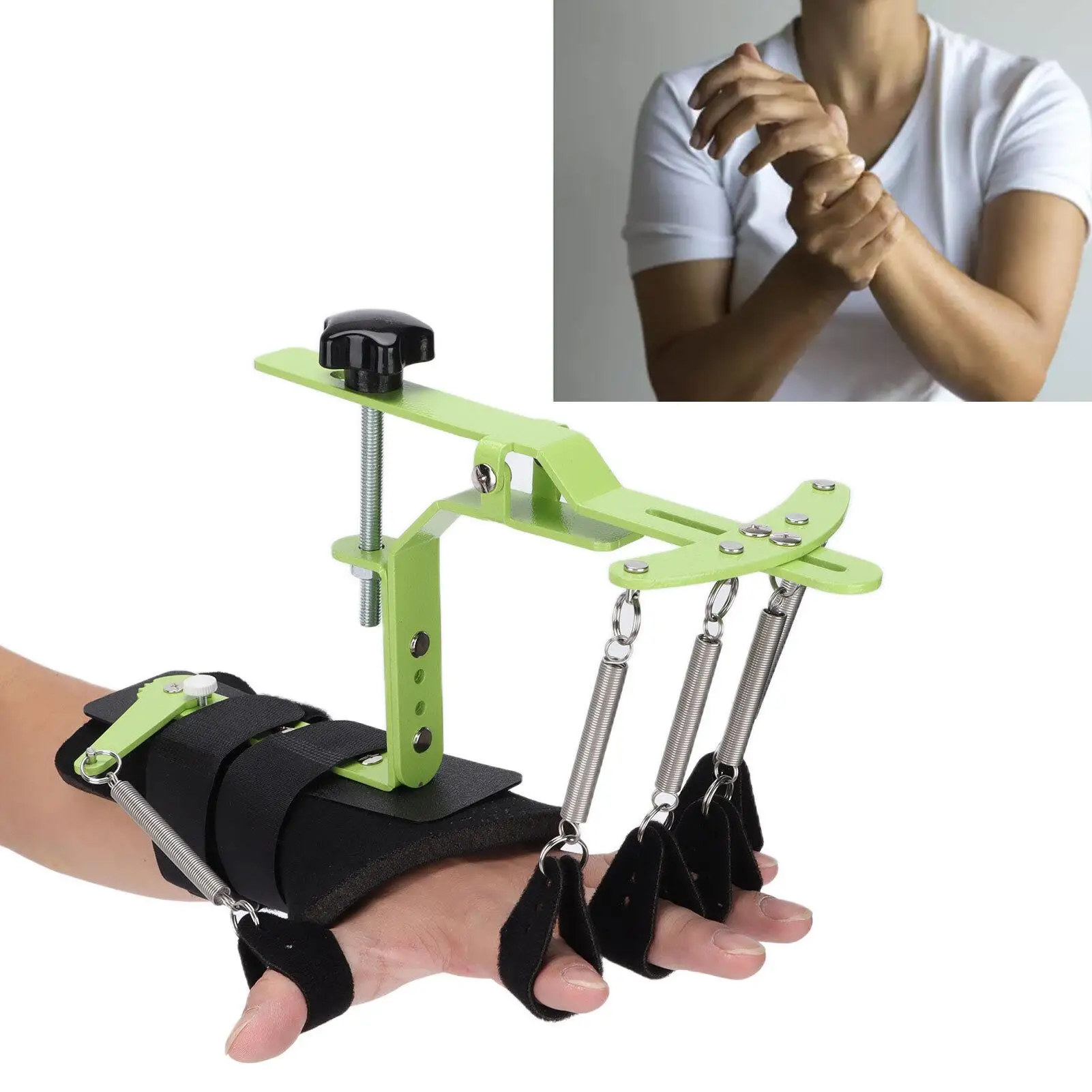 جهاز تقويم العظام الديناميكي لإصبع المعصم قابل للتعديل لدعم إعادة تأهيل شلل نصفي السكتة الدماغية