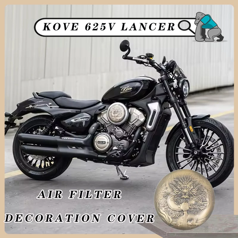 For KOVE 625V Lancer Retro Turbo Inlet Decoration Cover Motorcycle Air Filter Cover Label Clutch Cover Stickers Decoration Decal
