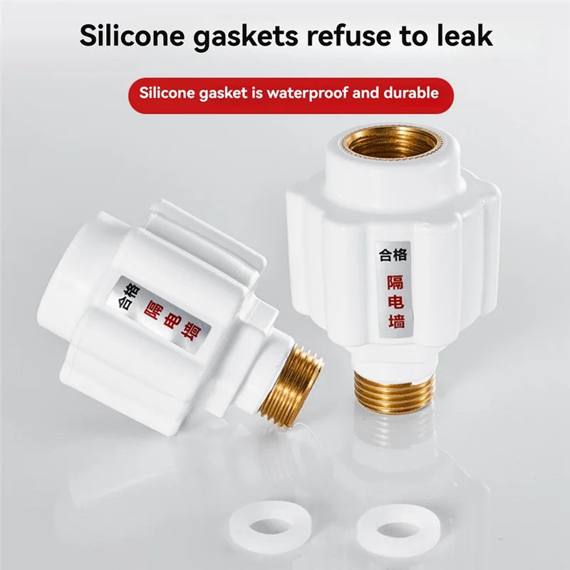 

AA01-6 шт. белый [утолщенные медные зубы] электрический водонагреватель антиэлектрический настенный бытовой водонагреватель фитинги