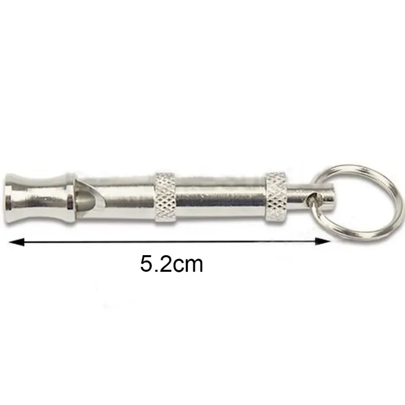 Pet Dogs Whistle Adjustable Stop Barking Ultrasonic Sound Dogs Training Flute Training Toys With Keychain