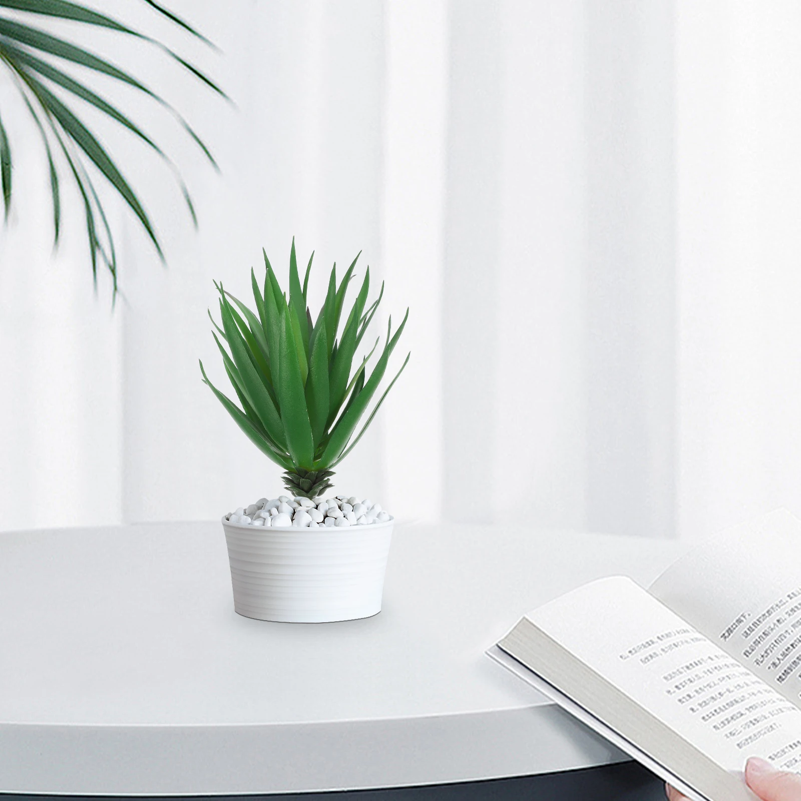 

8pcs Artificial Succulents Unpotted Lifelike Faux Plants Realistic Touch For Home Office Garden Outdoor Decoration Fake Tropical