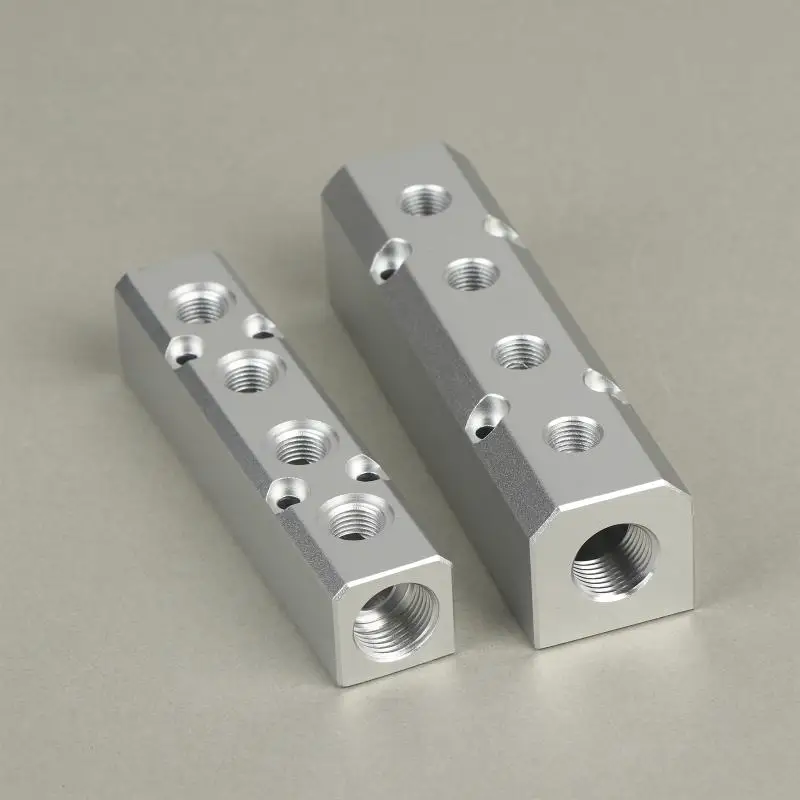 Pneumatic Air Source Distributor 1/4 1/2 BSP Gas Multi Connector AL-2 AL-3 AL-4 AL-5 AL-6 Sturdy Alloy Manifold for Factory Use
