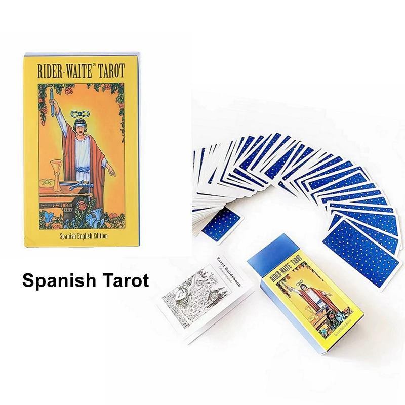 Waite Rider Spanish Romance Angel Oracle Cards with Box Beginners Spanish Tarot Cards Deck Table Paper Cards