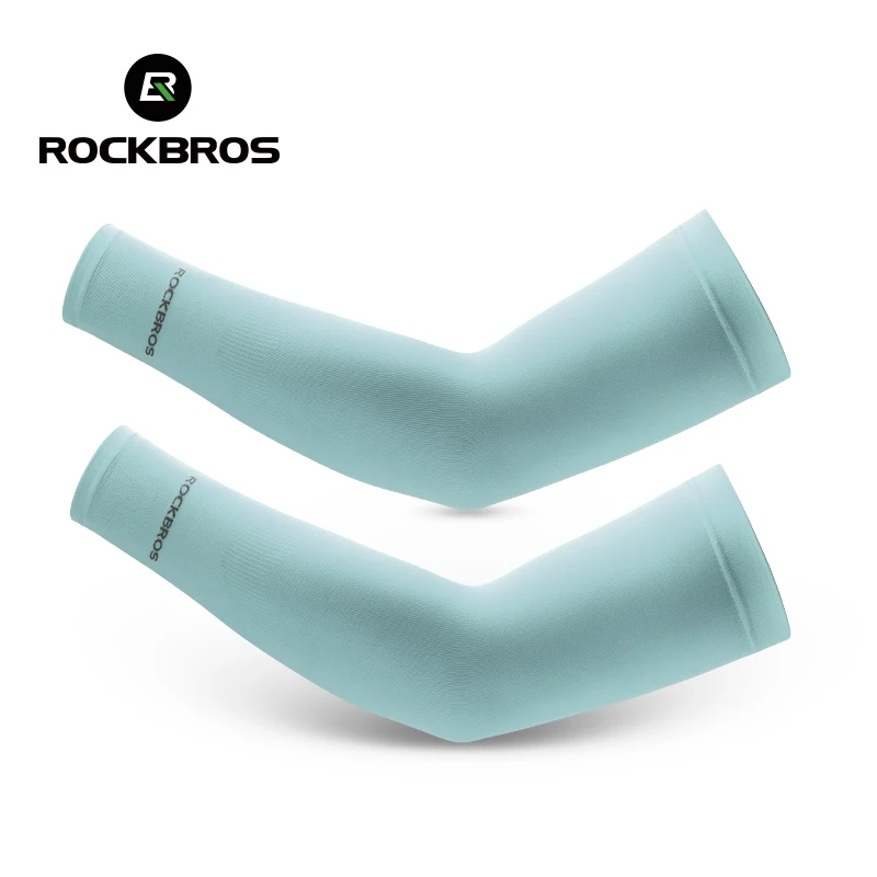 ROCKBROS Ice Fabric Outdoor Sport Arm Sleeves Free Size UV Protective Basketball Camping Cycling Outdoor Sports Accessories