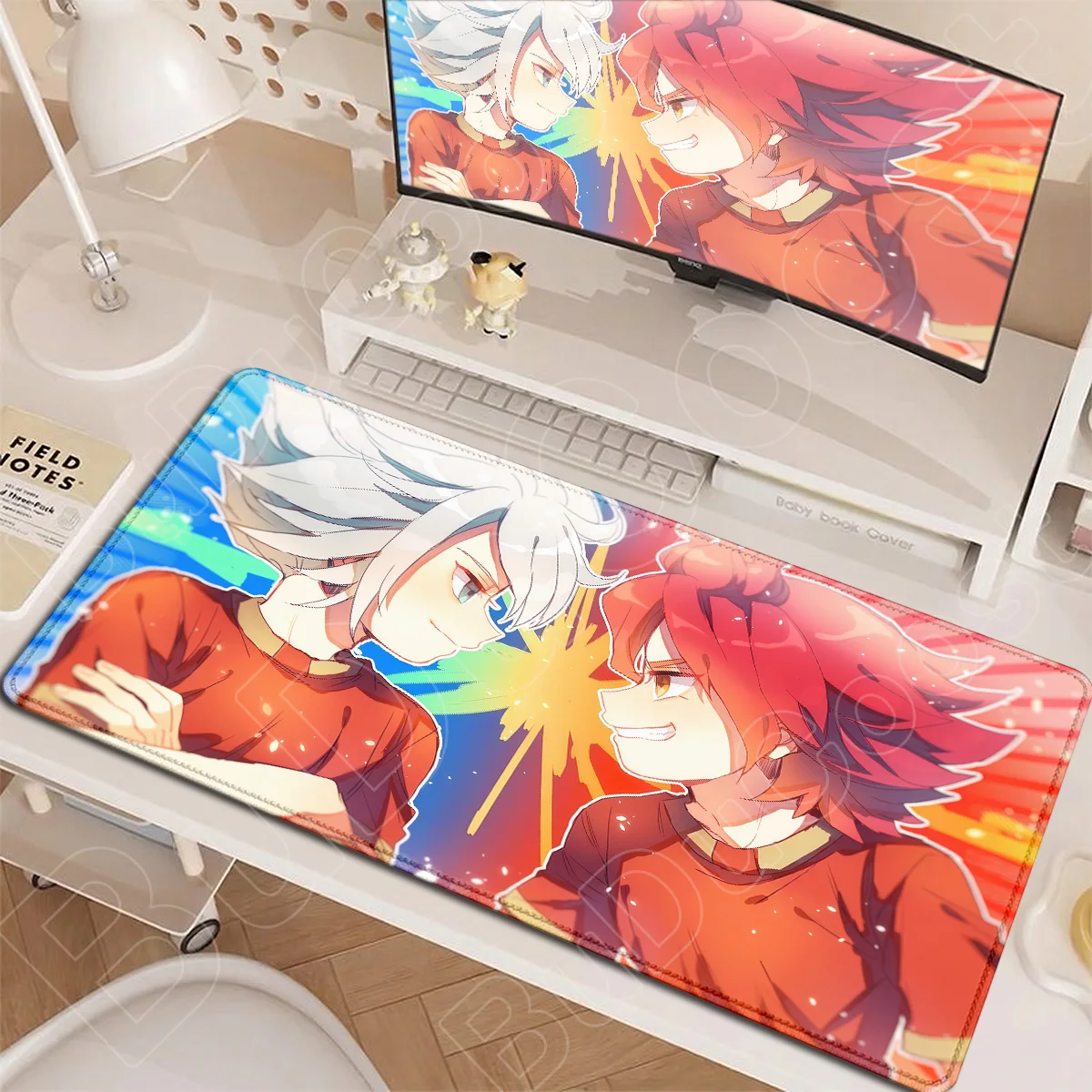 

Hot Anime Inazuma Eleven Large PC Gamer Locking Edge Mouse Pad Laptop Desk Mat Speed Computer Keyboard Carpet Rubber Accessories