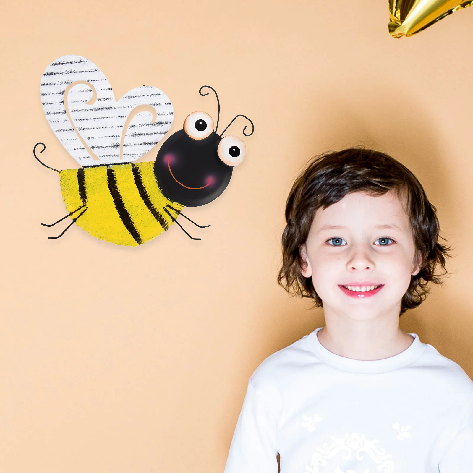 

Bee Wall Hanging Parts Sculptures Home Decor Decorations Iron Metal Custom Wrought