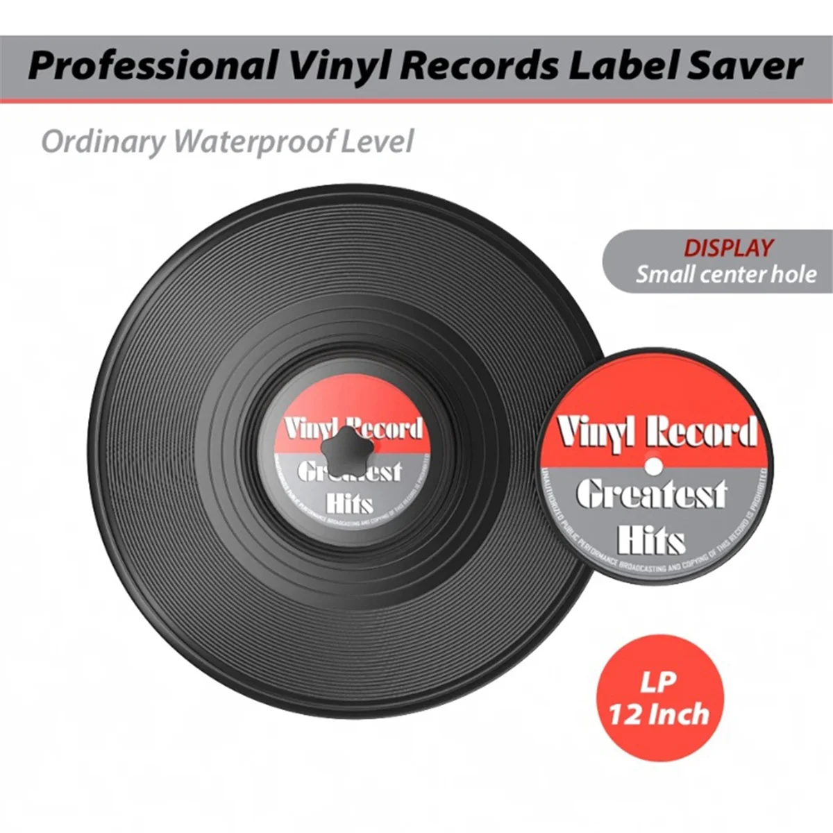 12 Inch EP LP Vinyl Record Label Cleaning Protective Sleeve Protector Waterproof Label Sleeve Record Holder