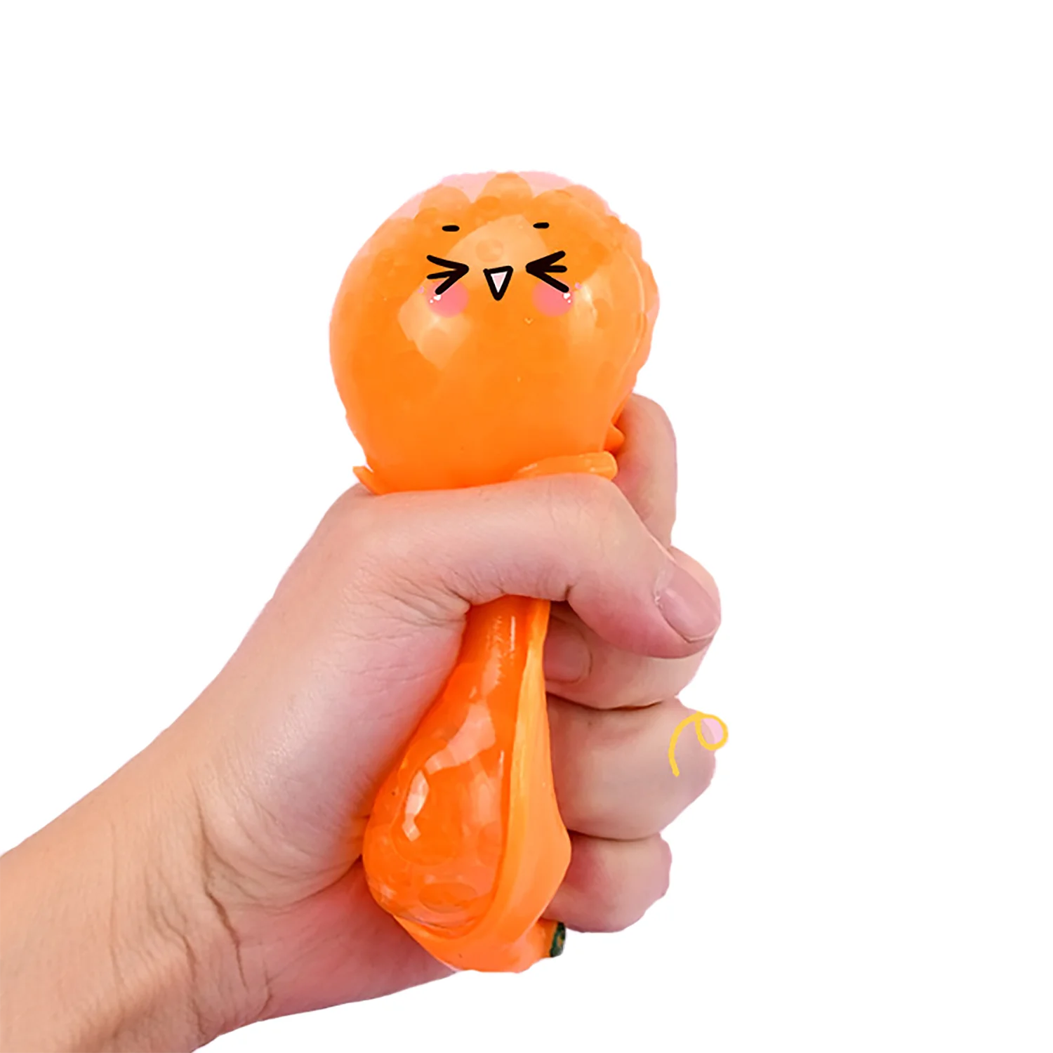 Bolha grande pérola laranja alívio do estresse brinquedo pitada música, recuperação lenta brinquedo criativo ferramenta de alívio do estresse brinquedo de alívio do estresse