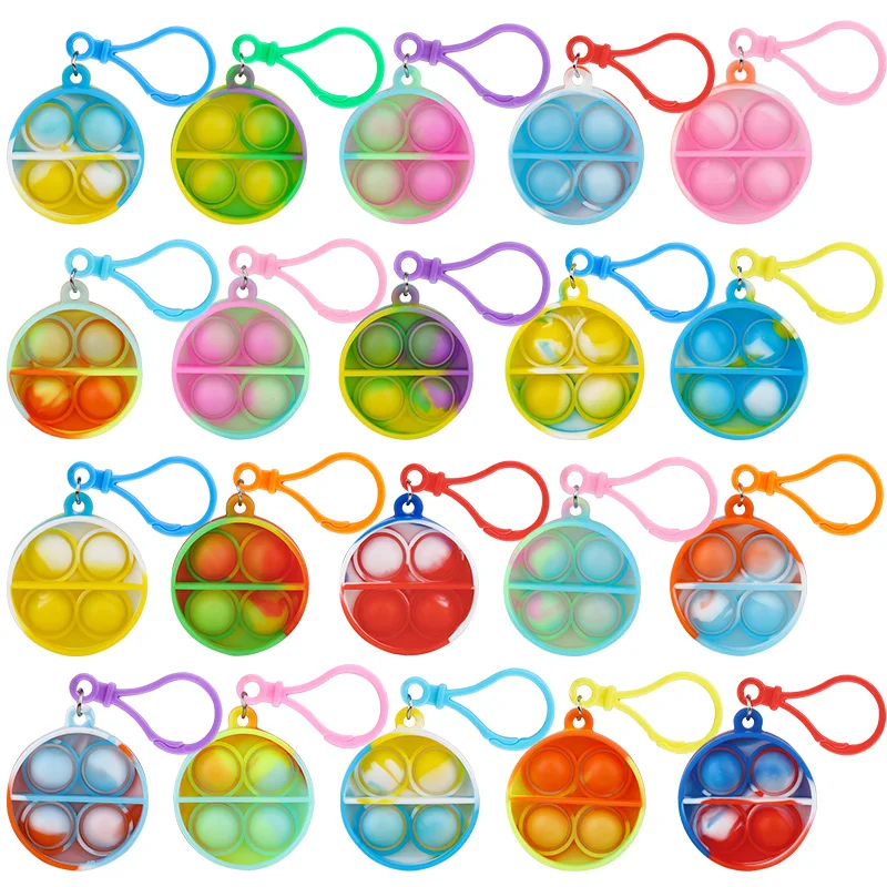 

10/20Pcs Mini Pop Keychain for Kids Birthday Party Favors Goodie Pinata Filler School Prizes Sensory Fidget Toys Wedding Gifts