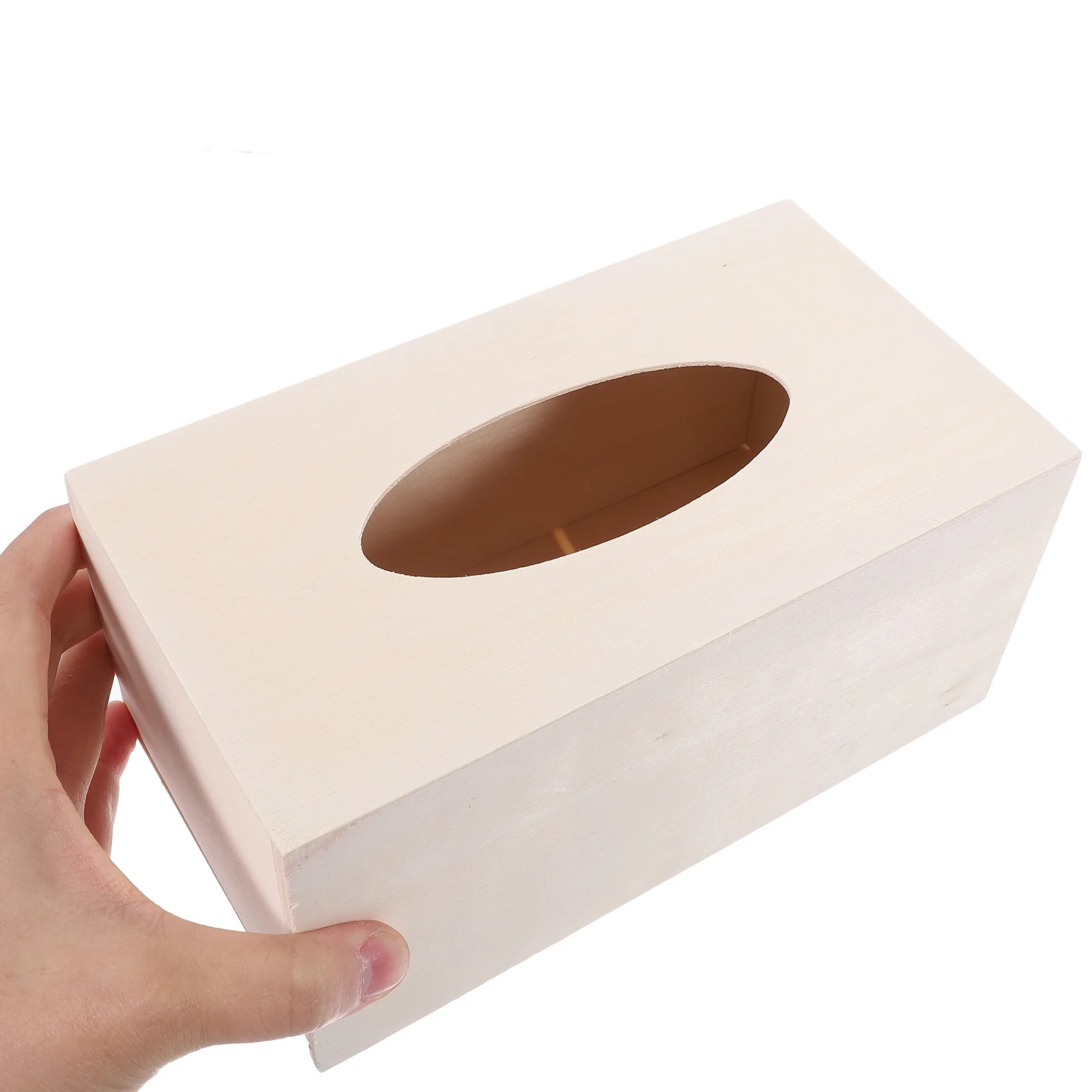 2/3pcs DIY Tissue Boxes Unfinished Wood Tissue Box Napkin Holders Craft Tissue Box Cover Simple Tissue Paper Dispenser Mold for