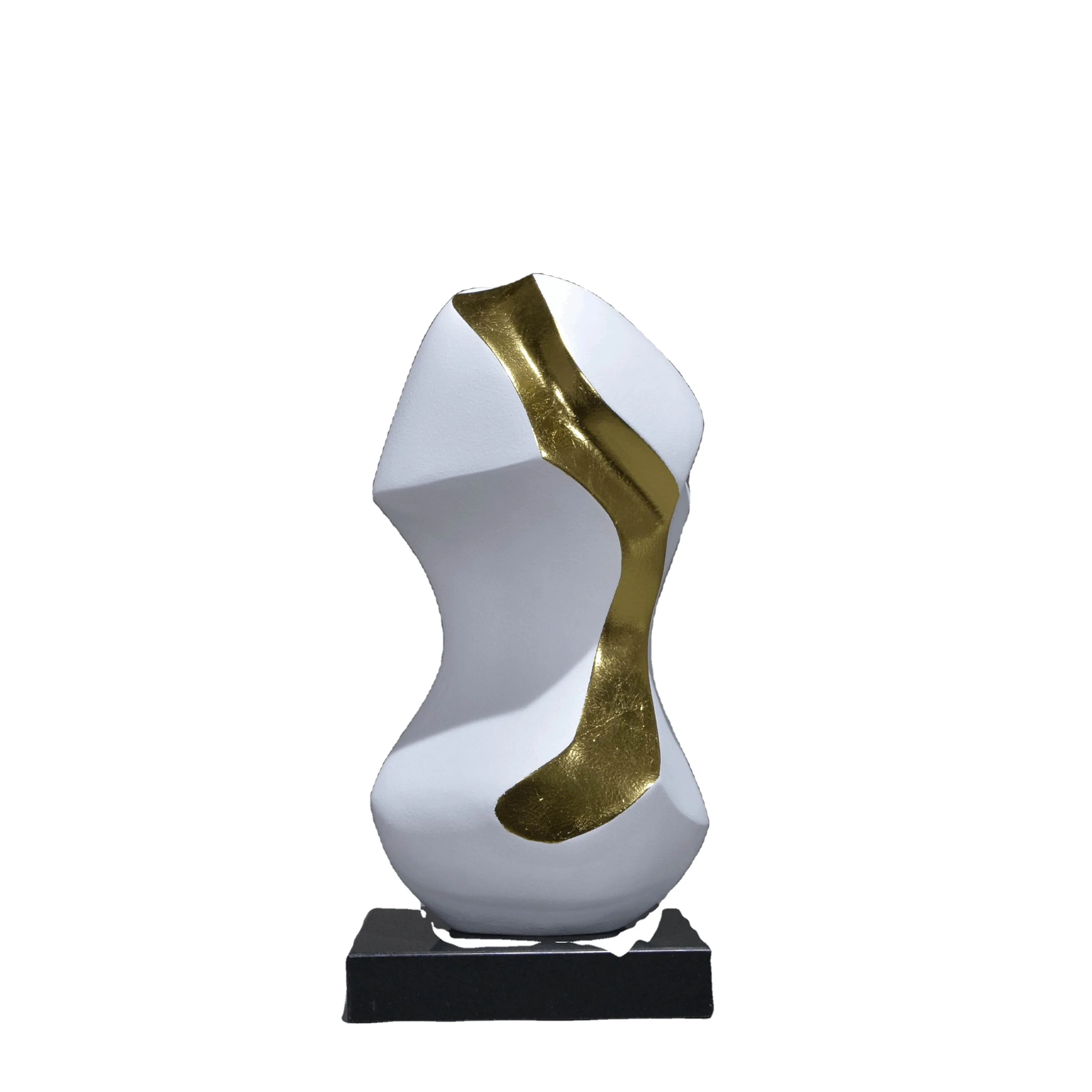 Innovative interior design abstract fiberglass sculpture for soft hotel home office decoration