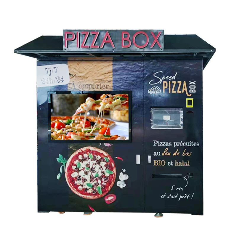 Customized Commercial Hot Food Pizza Vending Machine with Smart Touch Screen Payment System for Small Business