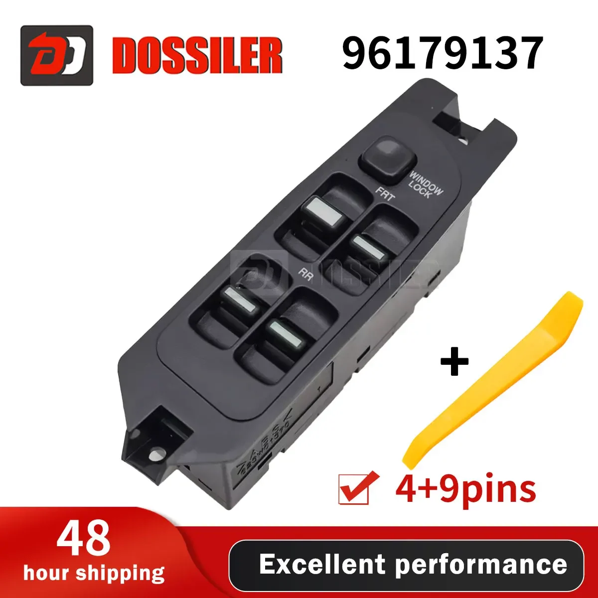 

96179137 Dossiler Car Window Lifter Control Switch Button For Daewoo Nexia N100 N150 Saloon 1997-2008 96210780 96179136 4+9 Pins