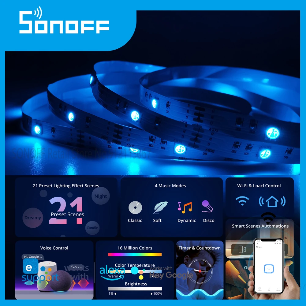 SONOFF LED Controller – Kompletna recenzja i porady użytkowników: jak poprawnie sterować oświetleniem RGB przez aplikację mobilną?