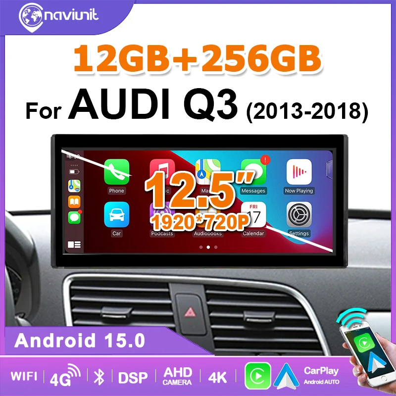 Brezžični CarPlay avtoradio za Audi Q3