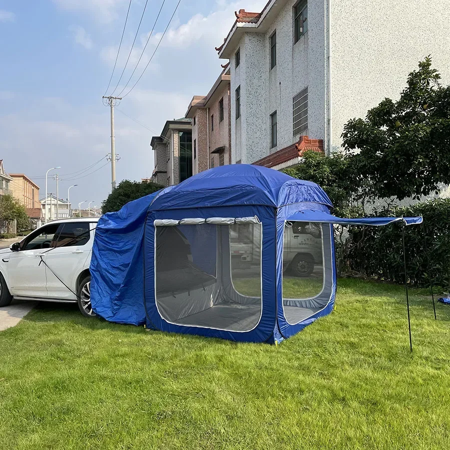 Carpa de extensión trasera para coche de 3 a 6 personas, carpa emergente automática, autoconducción, refugio para acampar al aire libre, toldo de playa para SUV, toldo de pesca, pérgola