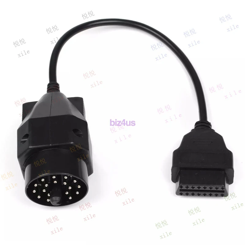 L+ For BMW E36 E46 E38 E39 20 Pin to 16 Pin OBD2 Adapter Connector Scanner Cable