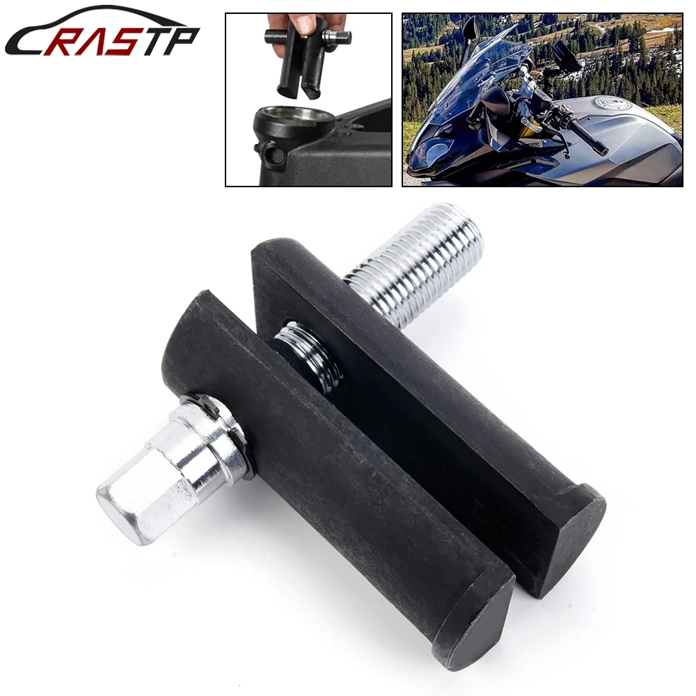

RASTP-Bearing Steering Neck Race Remover Wheel Bearing Puller Tool for Motorcycle 1‑1/8in to 2‑5/8in ID Races OT005