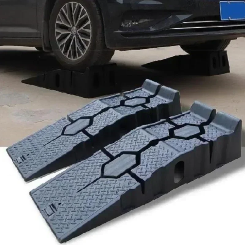 1Pair Black 2500KG Heavy Duty Car Ramps 900mm Long Antiskid Working Ramp Auto Oil Changing Repair Maintenance Jack Lift Amagi
