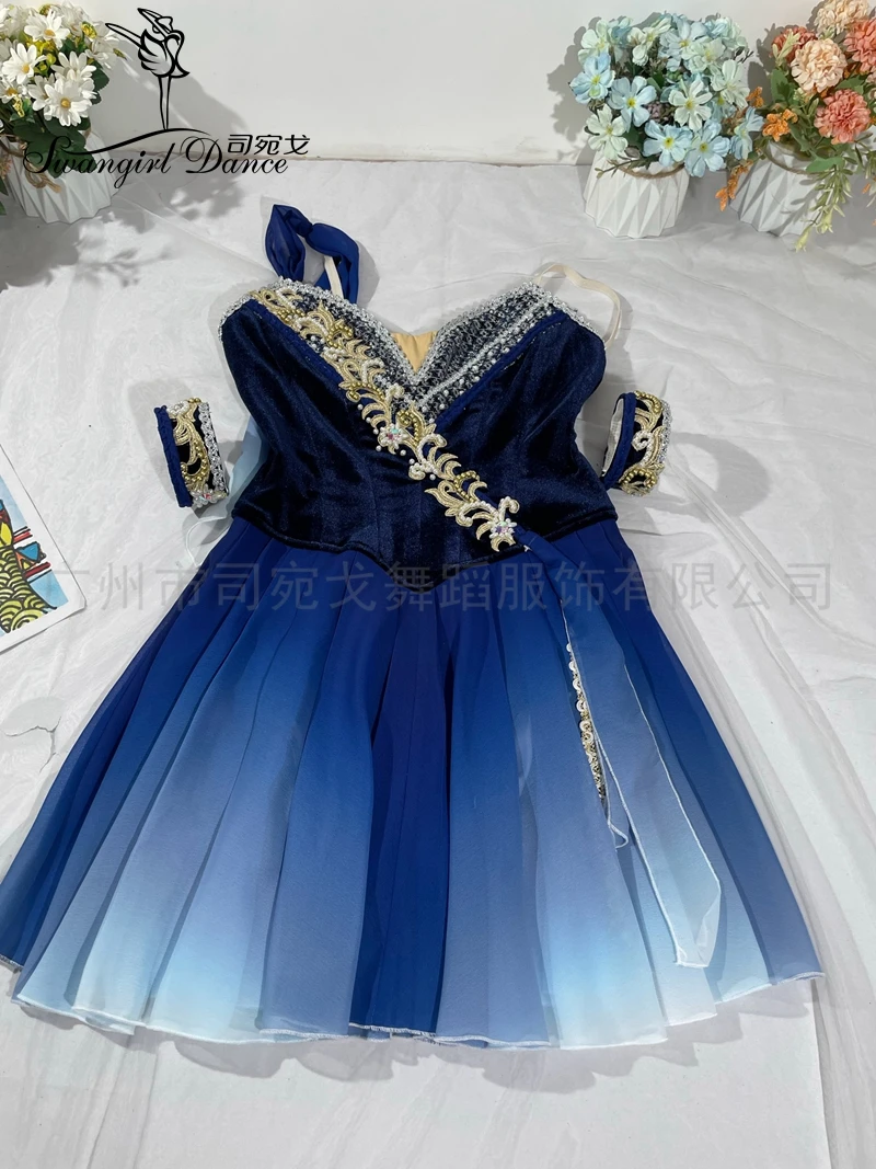 Adult Royal Blue Talisman Female Variations Women Professional Ballerina Cosutmes DressBT4194