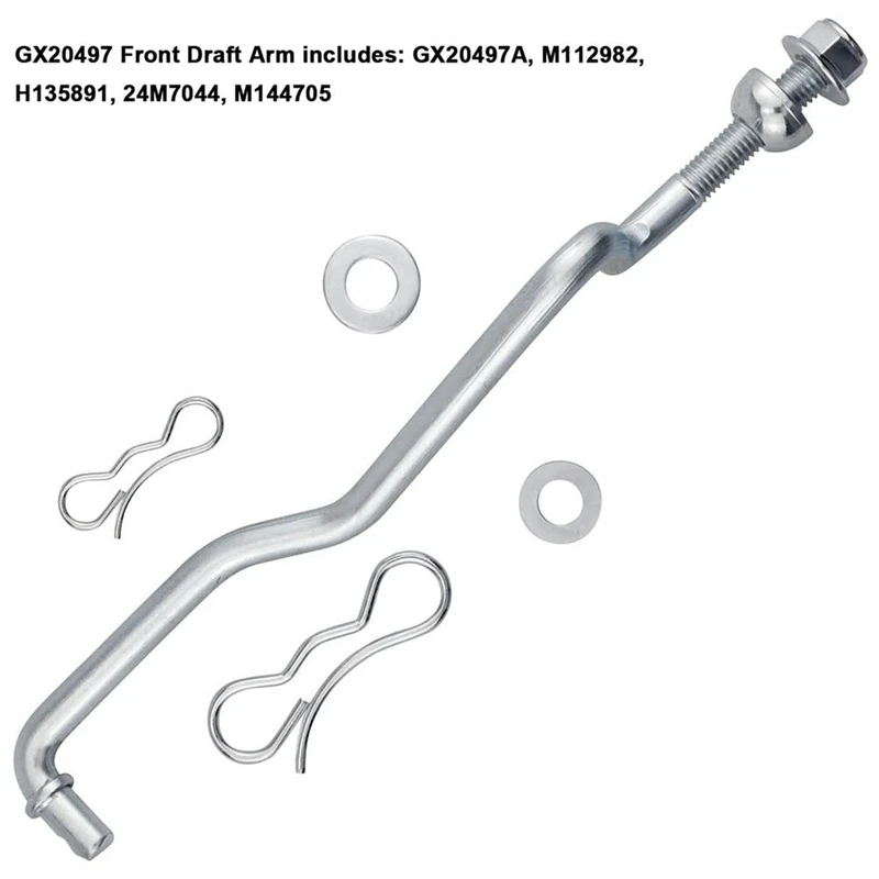 GX20497 Front Draft Arm Parts Kit For John Deere GX20497A M112982 H135891 24M7044, For Mower Deck Lift Linkage Arm