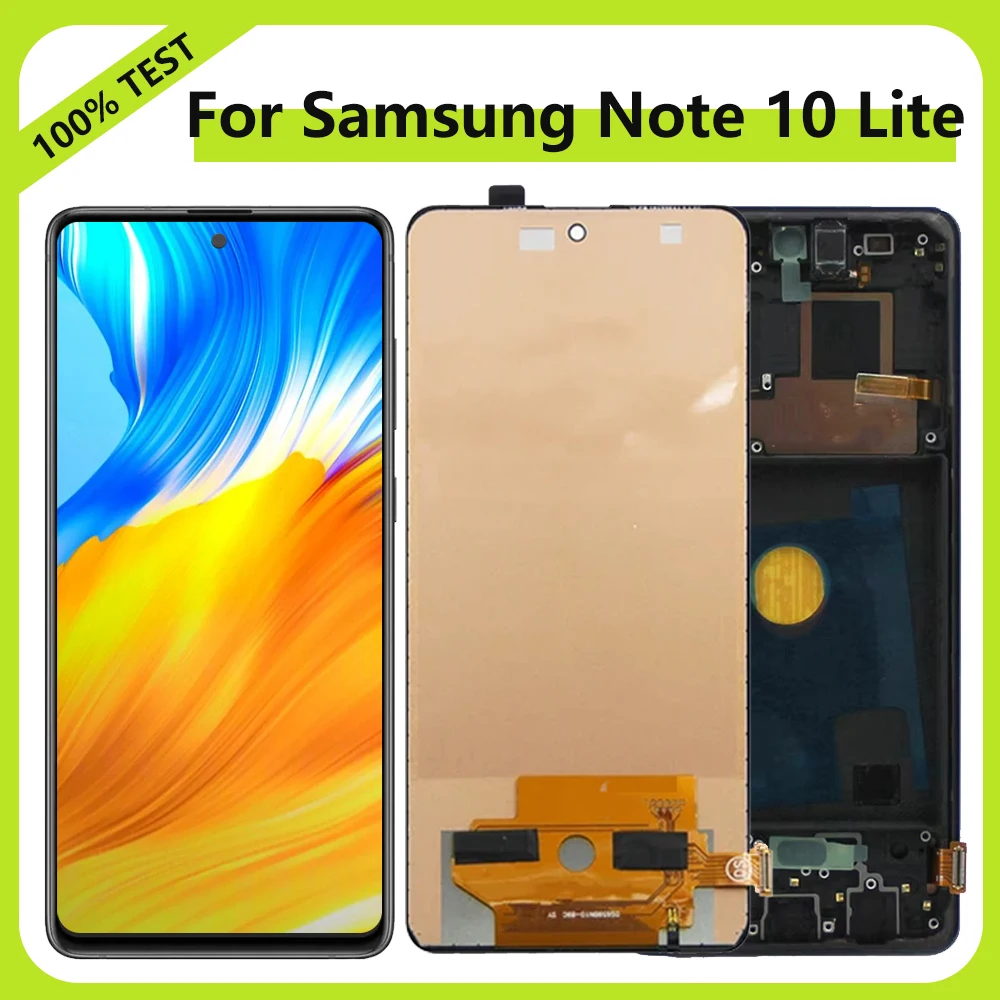 

ЖК-дисплей Note10 Lite для Samsung Galaxy N770F N770F/DS N770F/DSM, ЖК-дисплей с сенсорным экраном, дигитайзер, запчасти