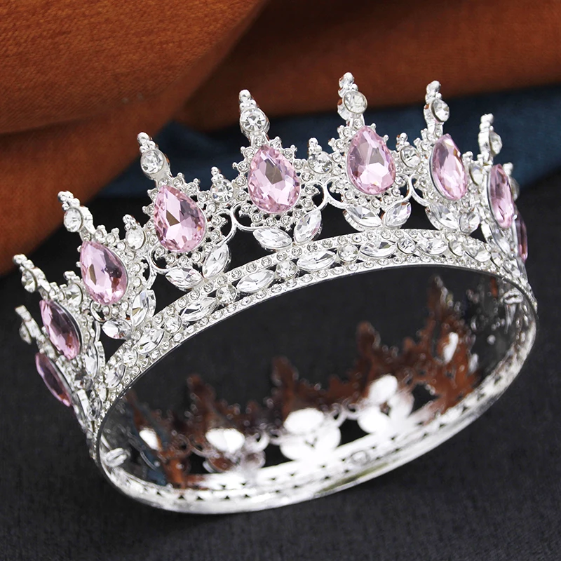Gorgeous Crystal Wedding Crown, Royal Queen King AB Tiaras  display picture 1