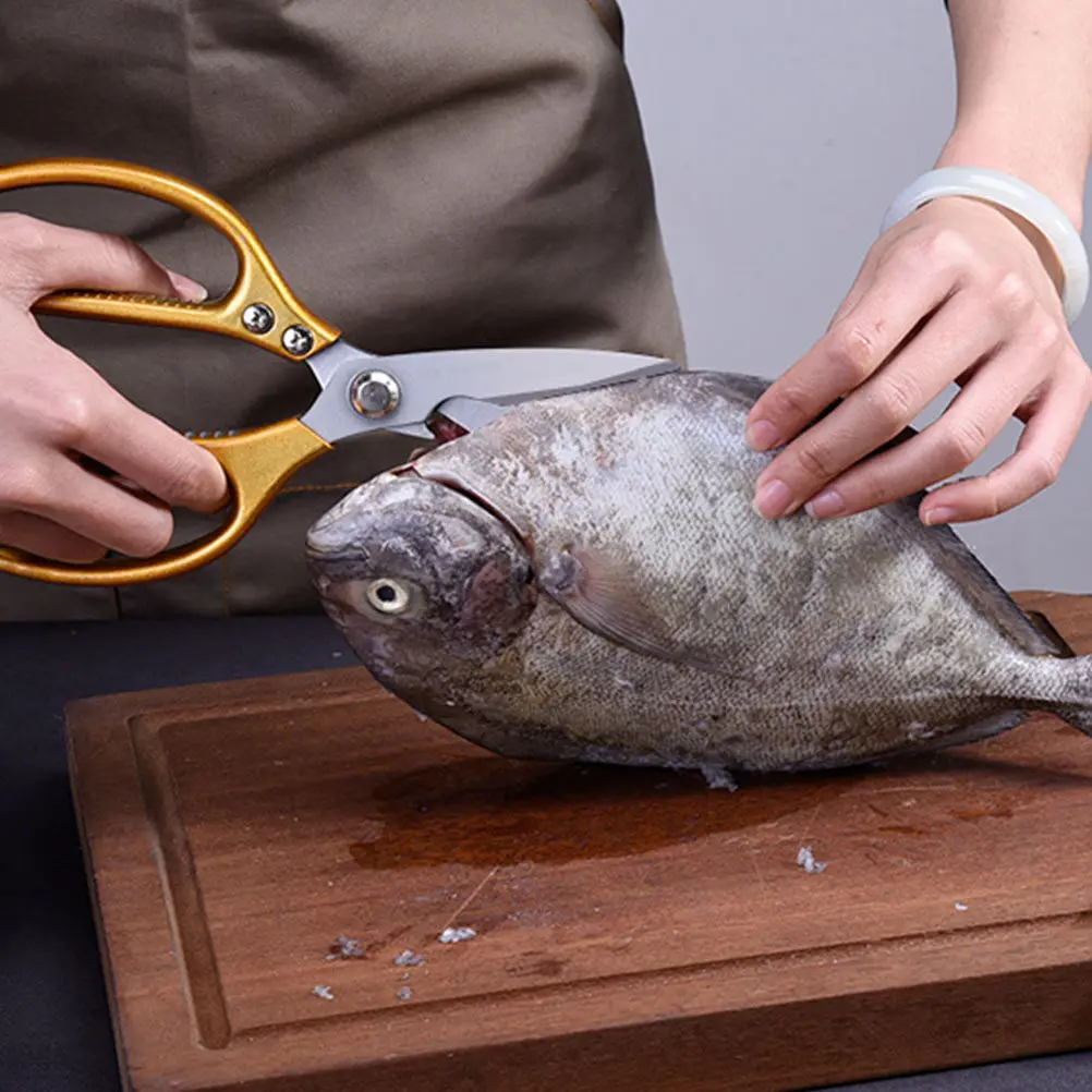 

Professional Kitchen Shears Heavy Duty Stainless Steel Chicken Bone Cutter for Poultry Fish Meat Lobster Grilling Cooking