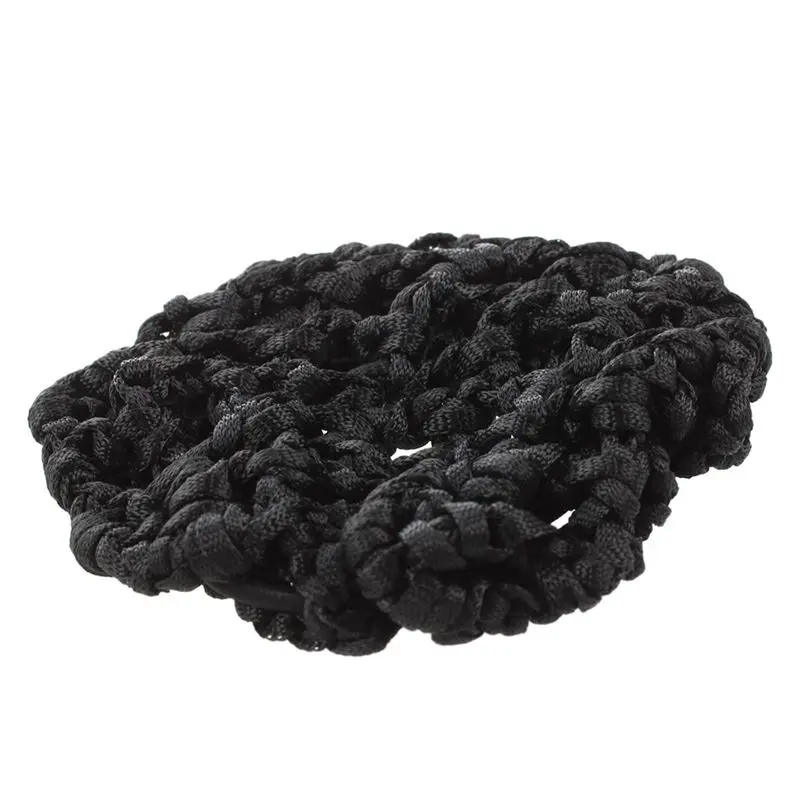 Hot kf-Hotel Waitress Elastic Nylon Black Snood Net Ballet Bun Hair Covers Ornament 16 Pcs